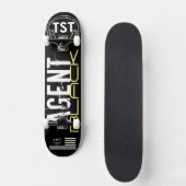 AGENT BLACK Skateboard (Vorderseite)