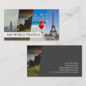 Agent Business Card der modernen Reiseagentur Visitenkarte (Vorne/Hinten)