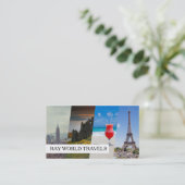 Agent Business Card der modernen Reiseagentur Visitenkarte (Stehend Vorderseite)