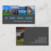 Agent Business Card der modernen Reiseagentur Visitenkarte (Vorne/Hinten)