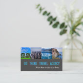 Agent Business Card der modernen Reiseagentur Visitenkarte (Stehend Vorderseite)