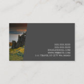Agent Business Card der modernen Reiseagentur Visitenkarte (Rückseite)