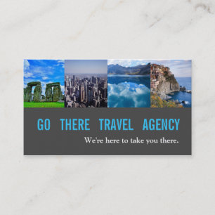 Agent Business Card der modernen Reiseagentur Visitenkarte