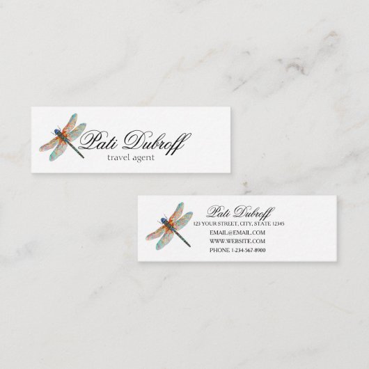 Agent Consultant für Fotocollage Mini Visitenkarte (Vorne/Hinten)