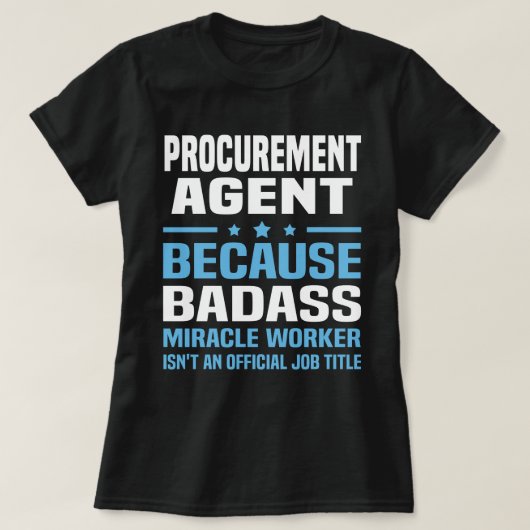 Agent der Auftragsvergabe T-Shirt (Design vorne)