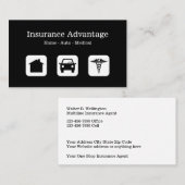 Agent der Mehrlinienversicherung Visitenkarte (Vorne/Hinten)