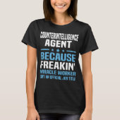 Agent der nachrichtendienstlichen Informationen T-Shirt (Vorderseite)