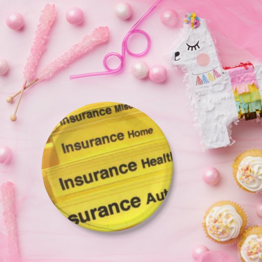 Agent der Papierversicherung für Teller (Party)