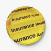 Agent der Papierversicherung für Teller (Vorderseite)