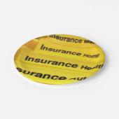 Agent der Papierversicherung für Teller (Schrägansicht)