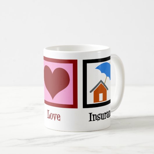 Agent der Versicherungsgesellschaft Kaffeetasse (VorderseiteRechts)