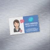 Agent des Kundenservice | Telefonbetreiber Magnetische Visitenkarte (Beispiel)