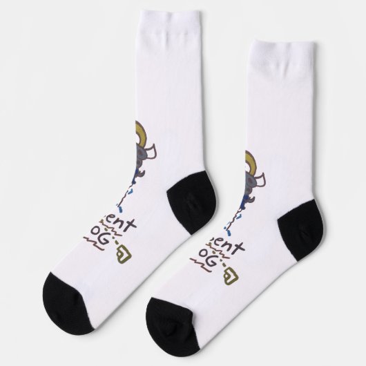 agent dog socken (Linkes Detail)