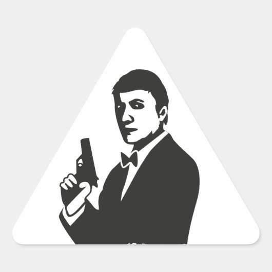 Agent Dreieckiger Aufkleber (Vorderseite)