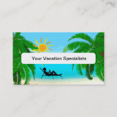 Agent-Fachkarten für Reisen Visitenkarte (Vorderseite)