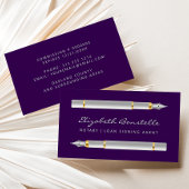 Agent-Füllfederhalter für mobile Notare Lila Visitenkarte