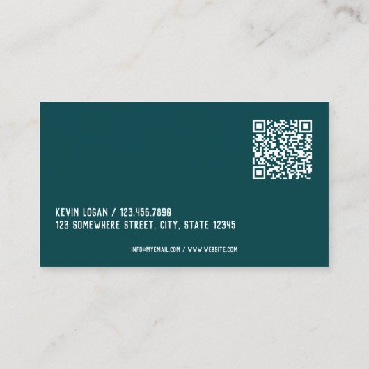 Agent für benutzerdefinierten Scan-Code Visitenkarte (Rückseite)