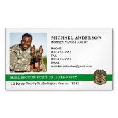 Agent für die Grenzpatrouillen für kundenspezifisc Magnetische Visitenkarte (Vorderseite)