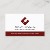 Agent für die Signatur von öffentlichen, modernen Visitenkarte (Vorderseite)