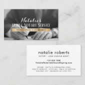 Agent für die Unterzeichnung des Mobile Notary & A Visitenkarte (Vorne/Hinten)