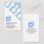 Agent für Export der Blue Logistics Direction Arro Visitenkarte (Vorne/Hinten)