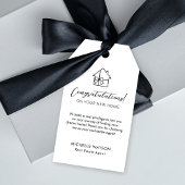 Agent für Minimalistische Immobilien Einfache Gesc Geschenkanhänger