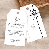 Agent für Minimalistische Immobilien Einfache Gesc Geschenkanhänger