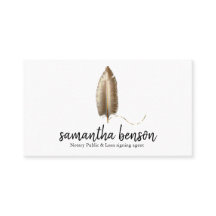 Agent für Notar-Loans Elegantes Quill Pen-Logo