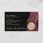 Agent für Notar- und Kreditsignierung Visitenkarte (Rückseite)