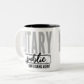 Agent für Notare-Kreditsignierung Zweifarbige Tasse (Vorderseite Links)