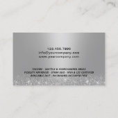 Agent für Notariatsdarlehen Modernes Blue Foto Visitenkarte (Rückseite)