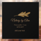 Agent für öffentliche Notare-Darlehen hinzufügen Fensteraufkleber (Blatt 2)