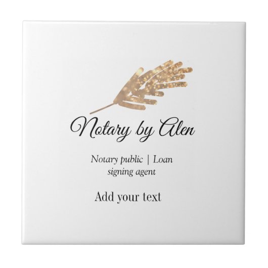 Agent für öffentliche Notare-Darlehen hinzufügen Fliese (Vorderseite)