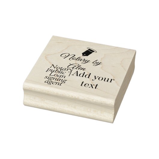 Agent für öffentliche Notare-Darlehen hinzufügen Gummistempel (Stempel)