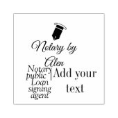 Agent für öffentliche Notare-Darlehen hinzufügen Gummistempel (Prägung)