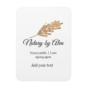 Agent für öffentliche Notare-Darlehen hinzufügen Magnet