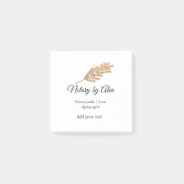 Agent für öffentliche Notare-Darlehen hinzufügen Post-it Klebezettel