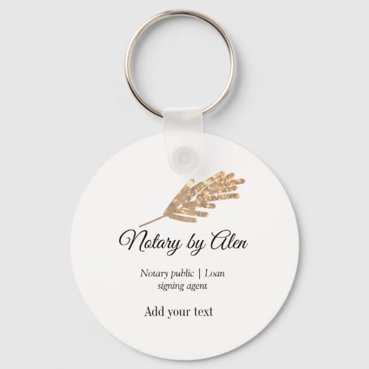 Agent für öffentliche Notare-Darlehen hinzufügen Schlüsselanhänger (Vorderseite)