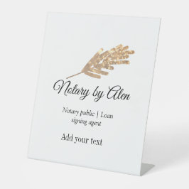 Agent für öffentliche Notare-Darlehen hinzufügen Sockelschild