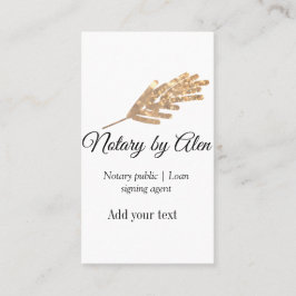 Agent für öffentliche Notare-Darlehen hinzufügen Visitenkarte
