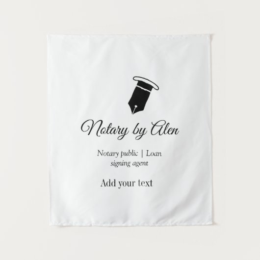 Agent für öffentliche Notare-Darlehen hinzufügen Wandteppich (Vorderseite)