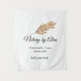 Agent für öffentliche Notare-Darlehen hinzufügen Wandteppich