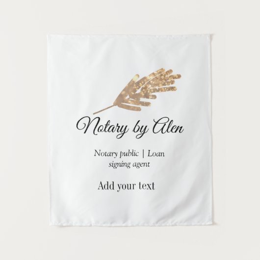 Agent für öffentliche Notare-Darlehen hinzufügen Wandteppich (Vorderseite)