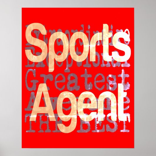 Agent für Sport Poster (Vorne)
