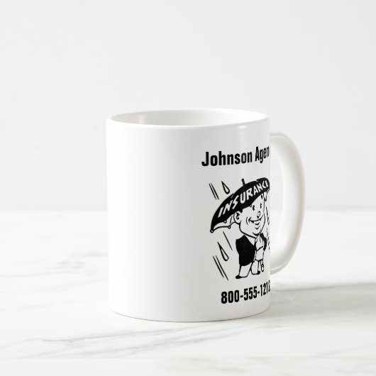 Agent für Versicherungen oder Agentur 2 anpassen Kaffeetasse (VorderseiteRechts)