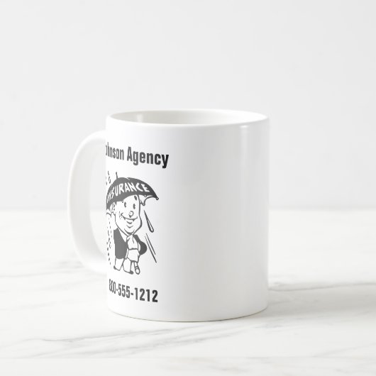 Agent für Versicherungen oder Agentur 2 anpassen Kaffeetasse (Vorderseite Links)