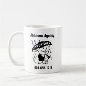 Agent für Versicherungen oder Agentur 2 anpassen Kaffeetasse (Links)