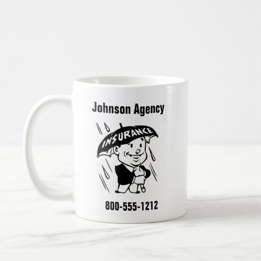 Agent für Versicherungen oder Agentur 2 anpassen Kaffeetasse (Links)