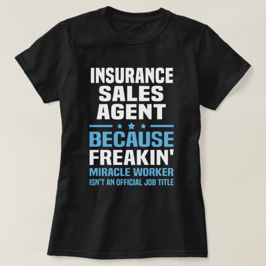 Agent für Versicherungen T-Shirt (Design vorne)