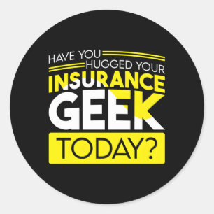 Agent für Versicherungsmakler Runder Aufkleber